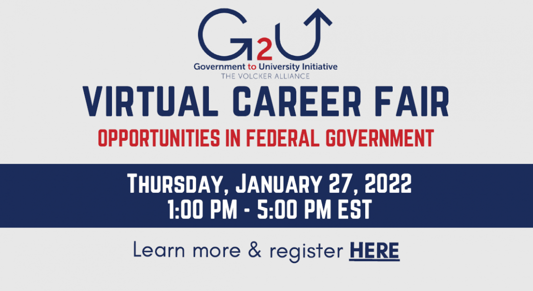 Virtual Government Career Fair Career Services University of